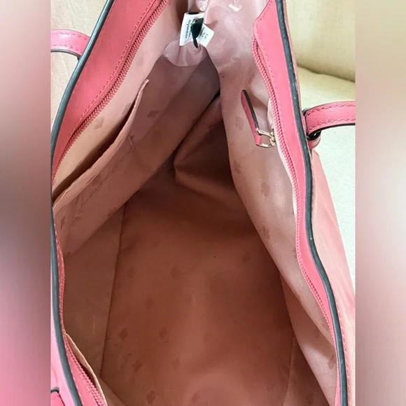 KATE SPADE Pink Leather Schuyler Tote Bag - Picture 7 of 12